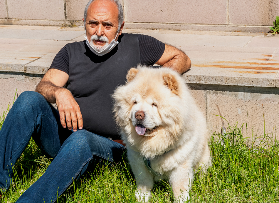 Dog with lovers